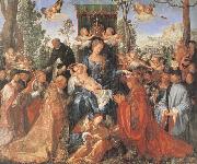 Albrecht Durer The Feast of the rose Garlands the virgen,the Infant Christ and St.Dominic distribut rose garlands